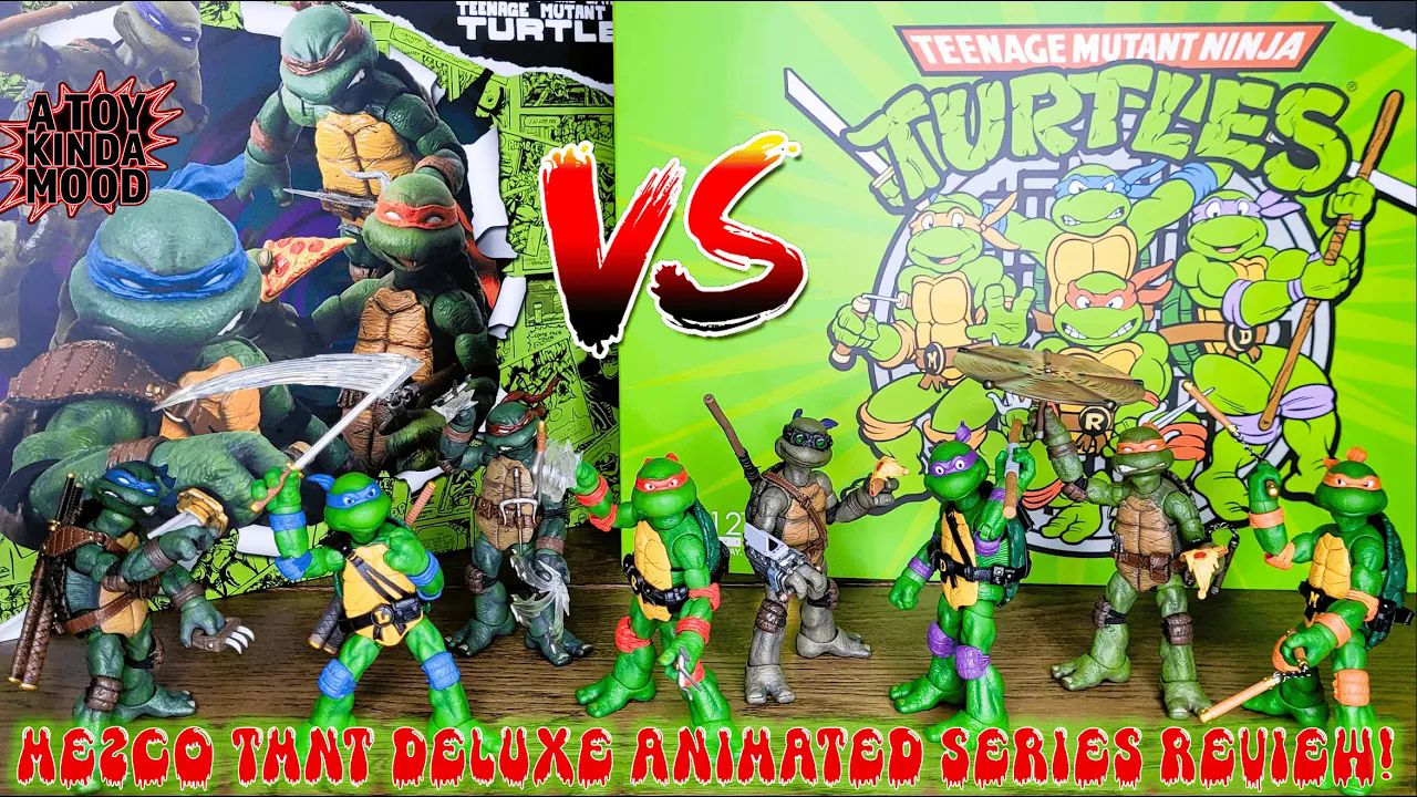 【对比】mezco 忍者神龟 豪华版 动画色