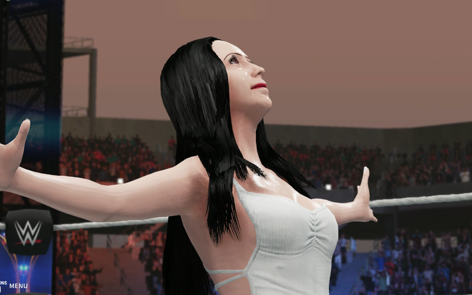 八尺大人的回归,八尺大人还是这么凶残啊,极限法则赛wwe2k19