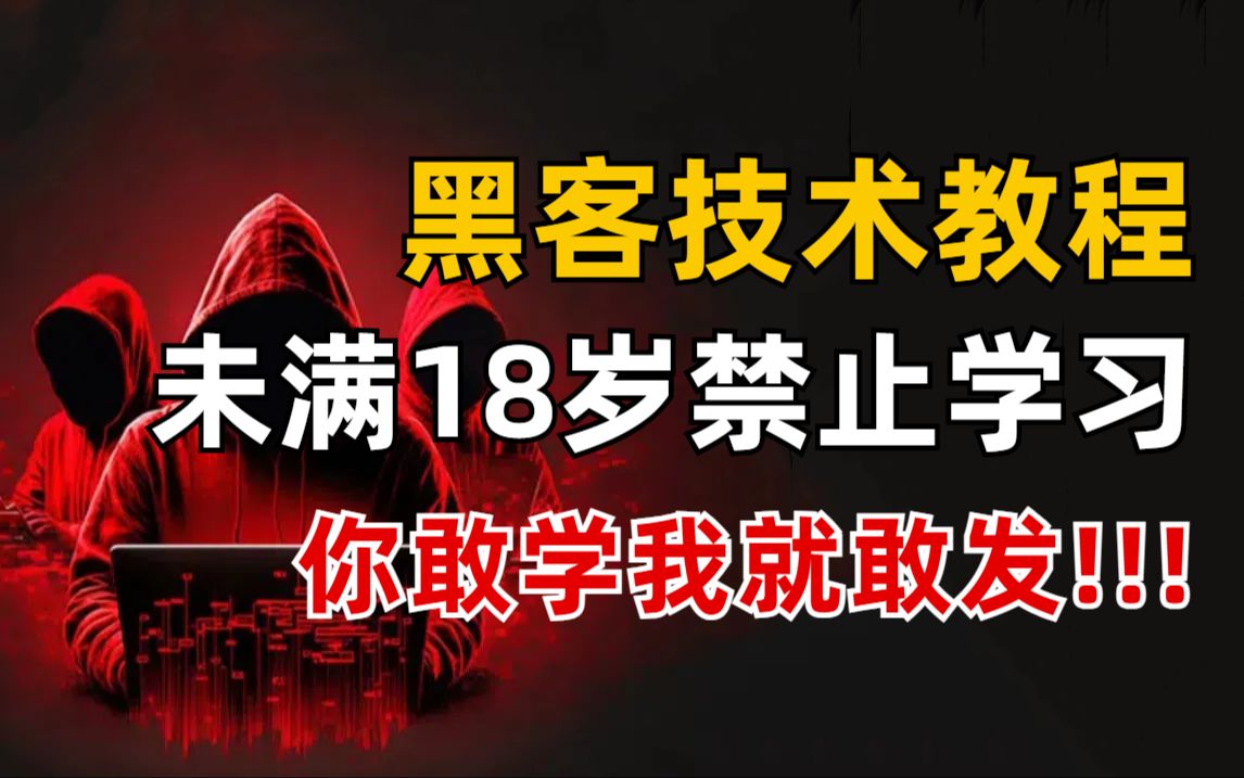 【2025】【黑客技术教程】全196集最新入门教程(内附黑客入门|web攻防|漏洞挖掘|渗透测试等技术点)你敢学我就敢发!哔哩哔哩bilibili