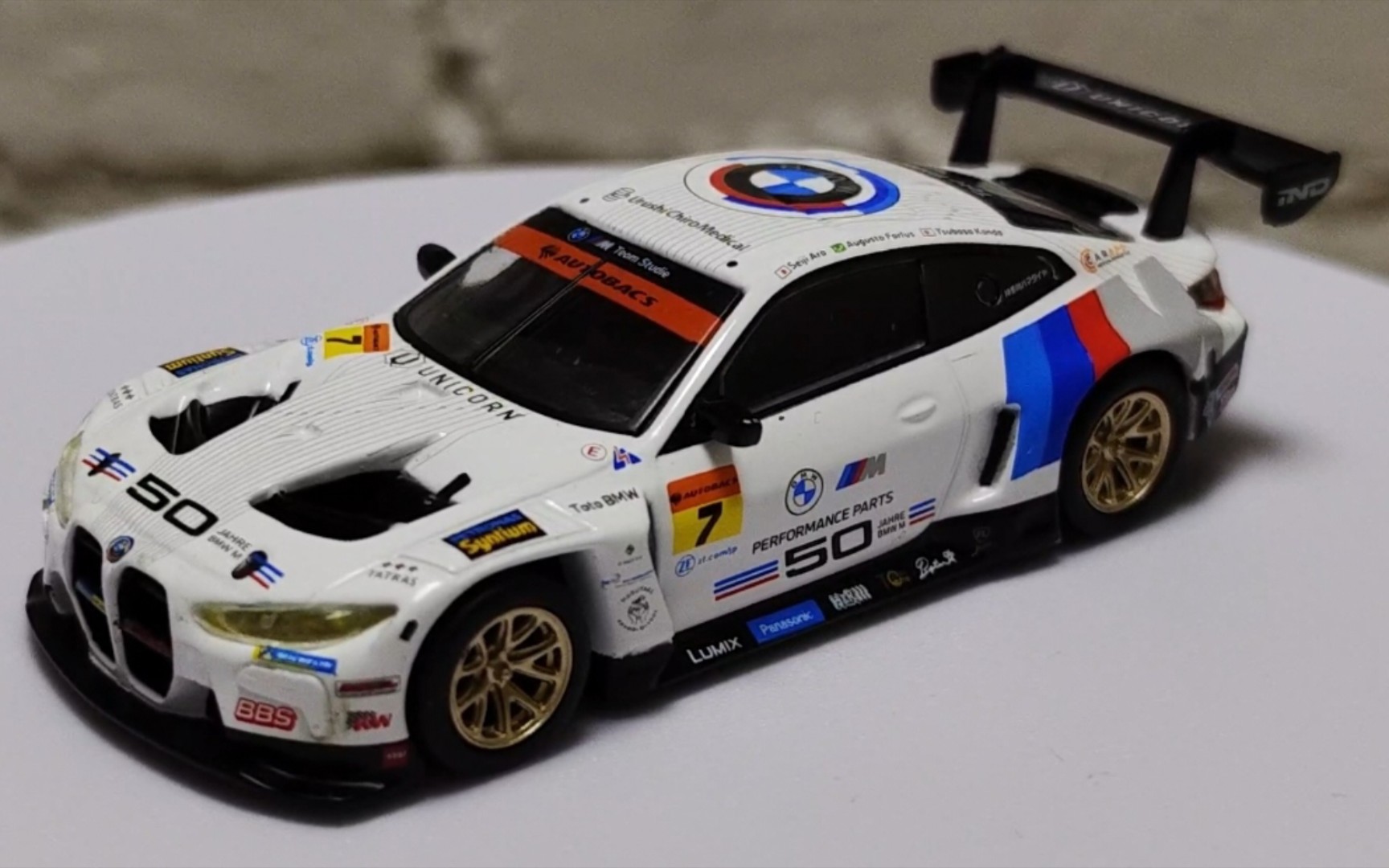 minigt 宝马 m4 gt3 bmw team studie x csl 2022 super gt series #7