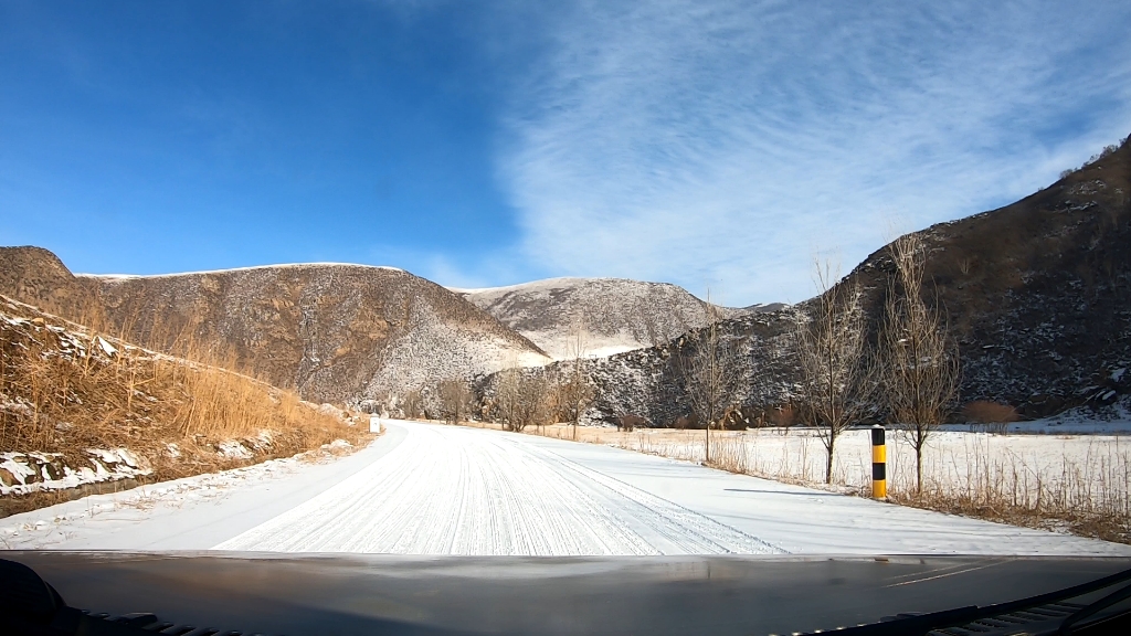 红召乡九龙湾冬天雪后是什么样子(隶属内蒙古乌兰察布)