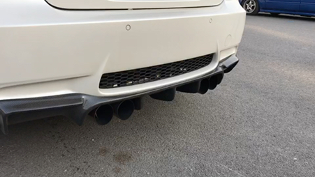 宝马e92m3冠军排气不带阀门中段直通效果