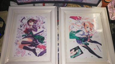 全网首发开箱，国服蔚蓝档案二周年限定300份复制原画《天鹅绒与邀请函