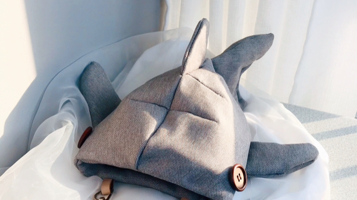 手做包,鲨鱼包,背着我亲爱的小鲨鱼,去逛超市!
