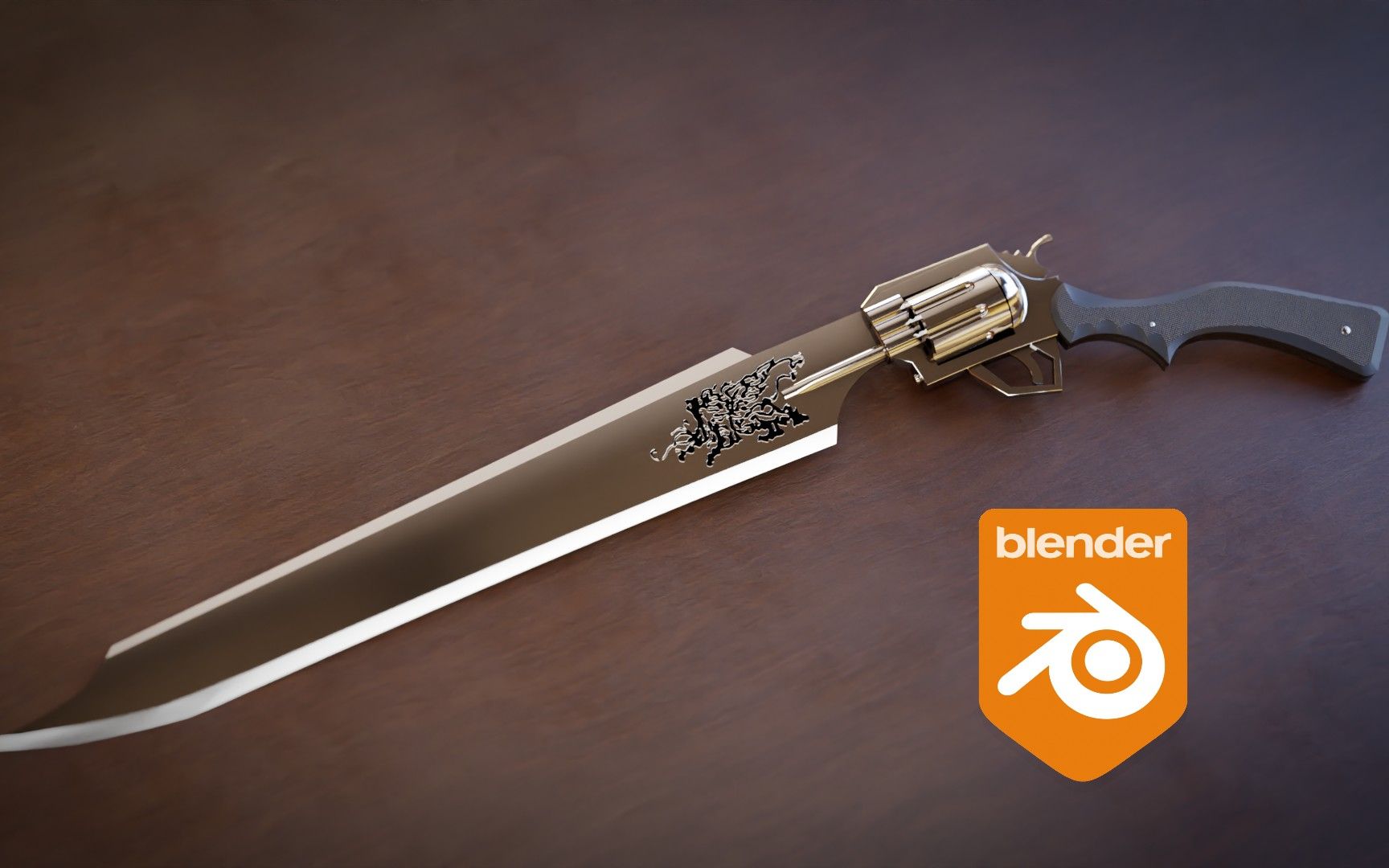 活动作品制作童年回忆最终幻想8枪剑建模