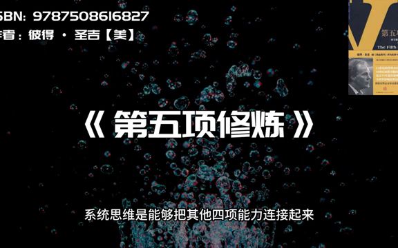 《第五项修炼》学习型组织的艺术与实践哔哩哔哩bilibili