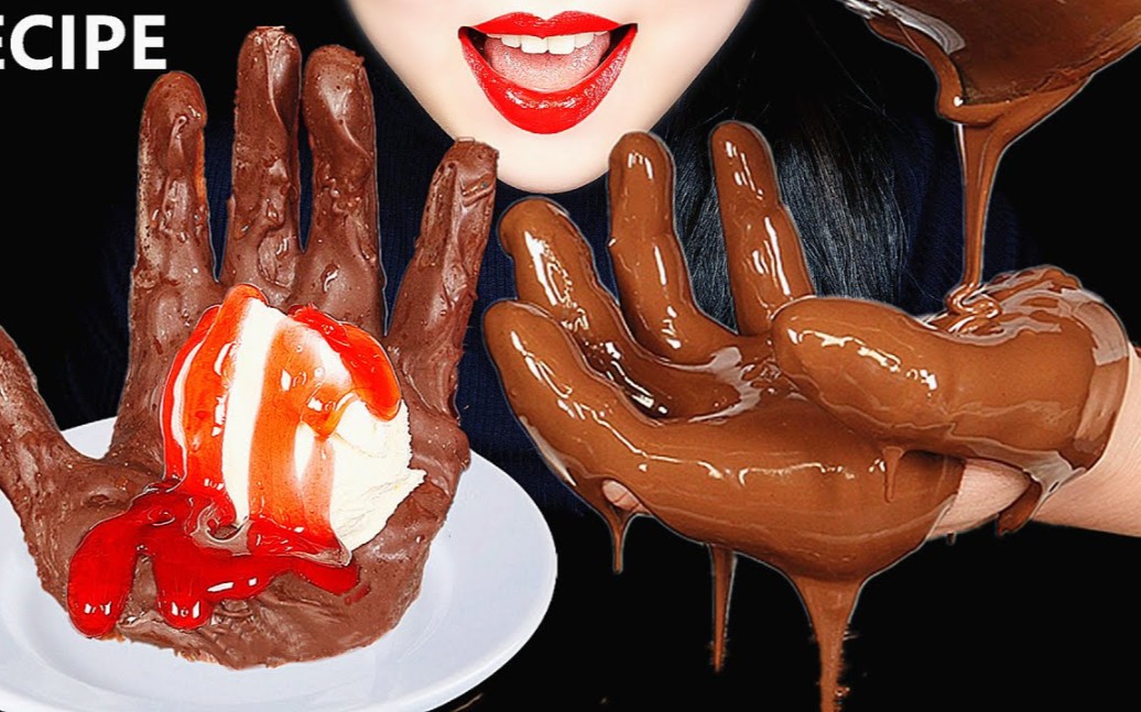 【abbey】巧克力手模,彩虹鸟玻璃,冷冻巧克力 食音咀嚼音