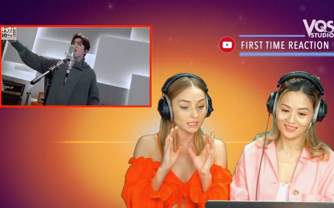 [图]【秋意浓】女二人组第一次反应！全身发麻！First Time Reacting to Dimash Ikanaide