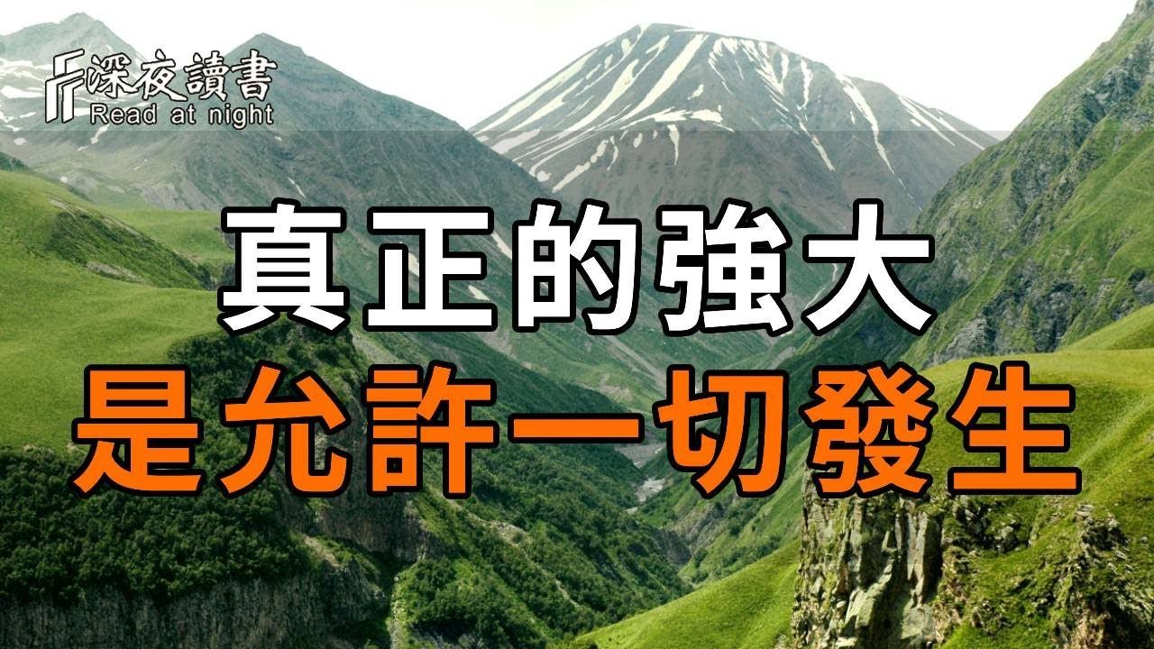 真正的强大不是对抗,而是允许一切发生!允许付出没有回报,允许一切丑恶的人存在.看懂你就开悟了【深夜读书】哔哩哔哩bilibili