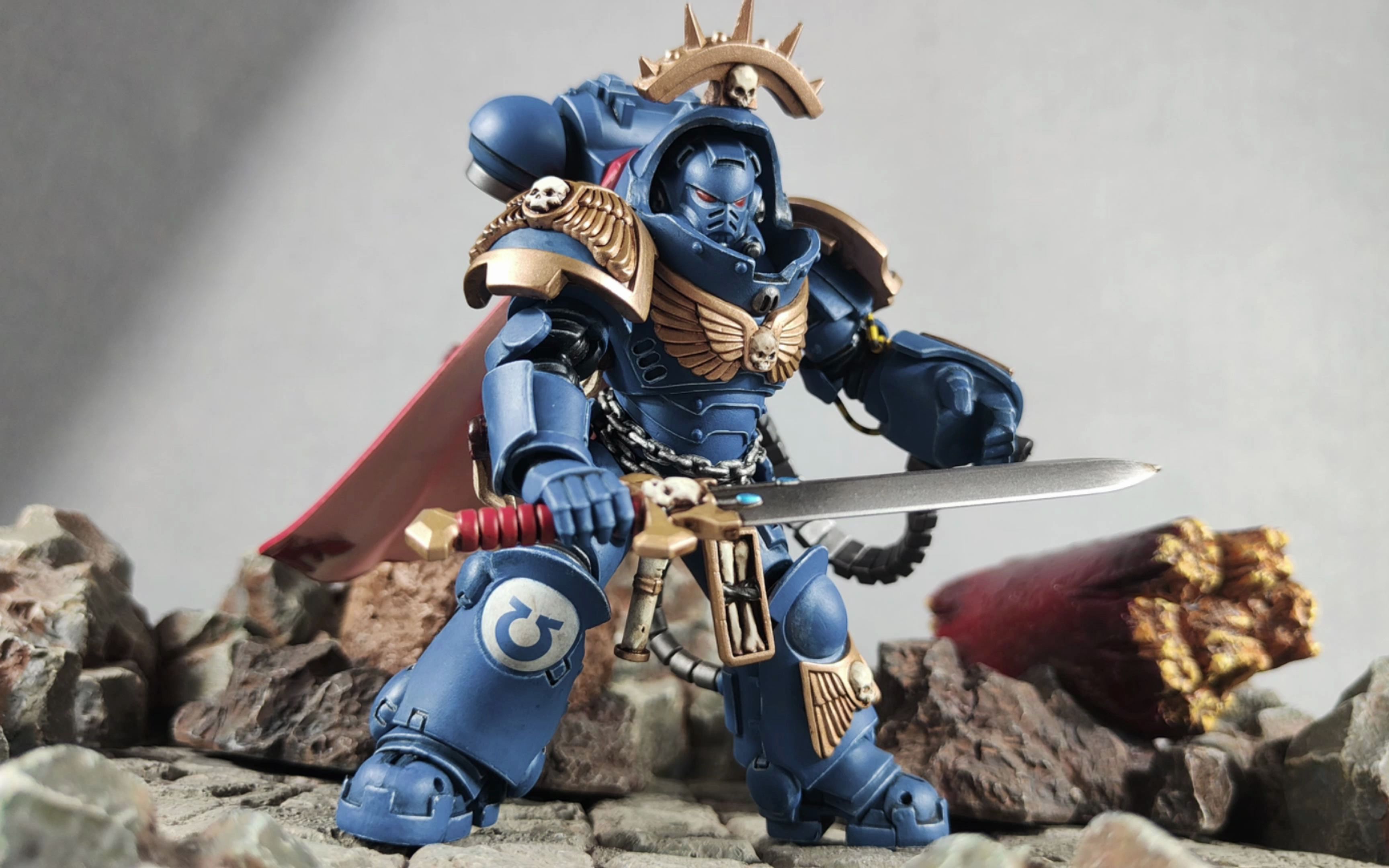 joytoy 战锤40k 极限战士原铸连长 沃提安