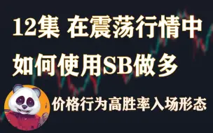 Download Video: 价格行为高胜率入场形态篇 |  12集 在震荡行情中如何使用SB做多，定位以交易区间内的交易为主  | SMC 实战策略