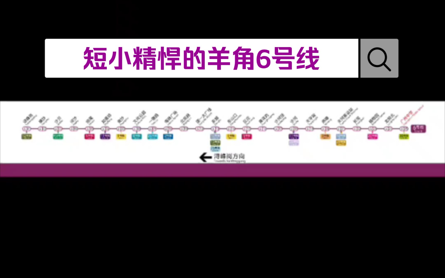 广州地铁6号线远期线路图(浔峰岗广州中学)哔哩哔哩bilibili