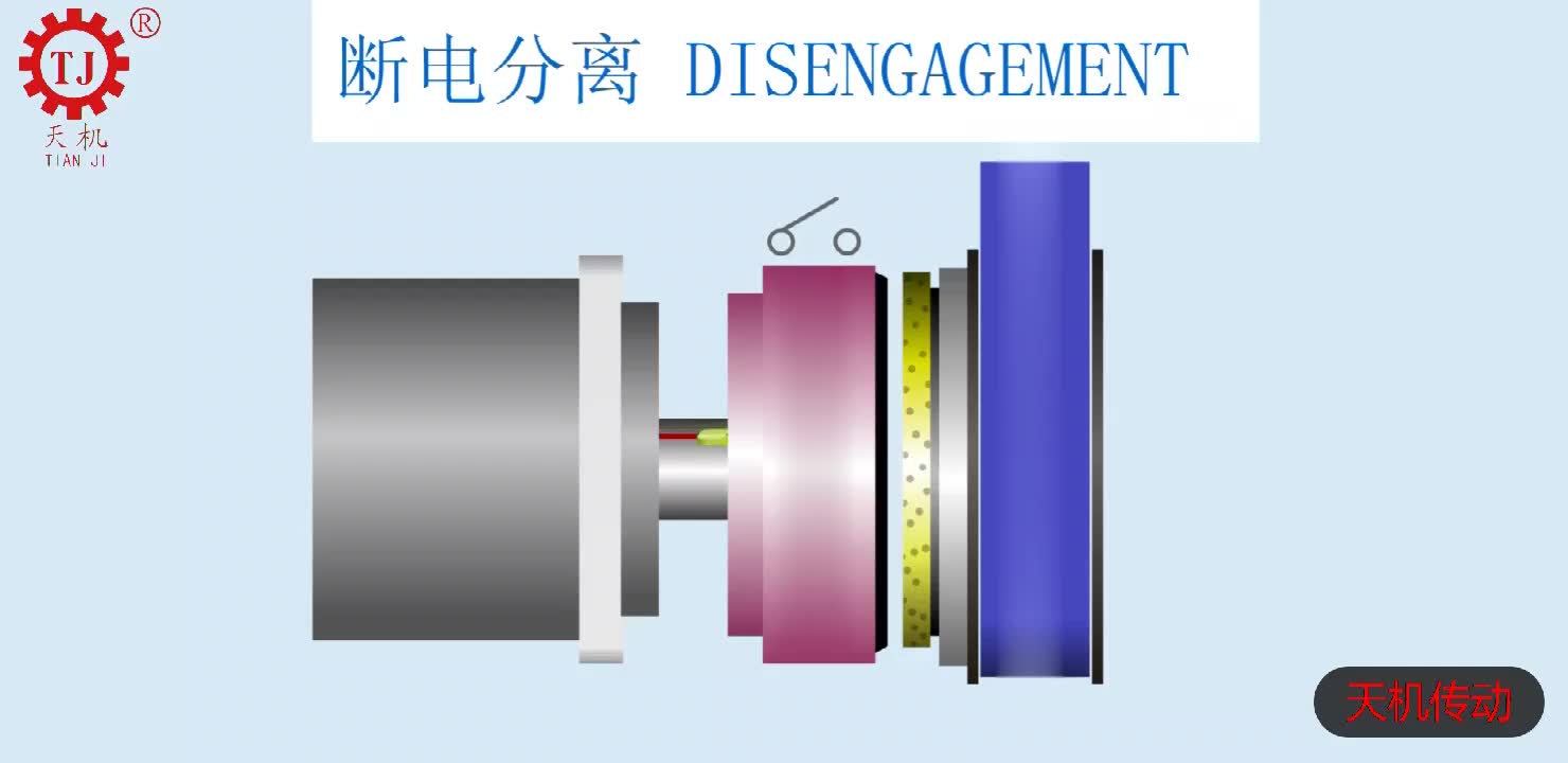 干式大扭力电磁离合器原理动态视频天机传动实拍哔哩哔哩bilibili