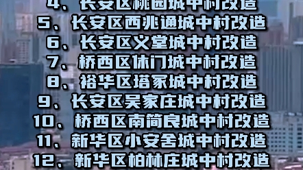 石家庄市召开专题会议,研究拆迁后5年以上未交付安置房的城中村改造项目建设工作哔哩哔哩bilibili