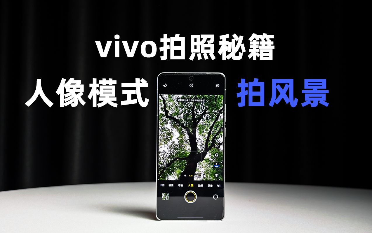 用vivo人像模式这个滤镜拍风景,太绝了!!!哔哩哔哩bilibili