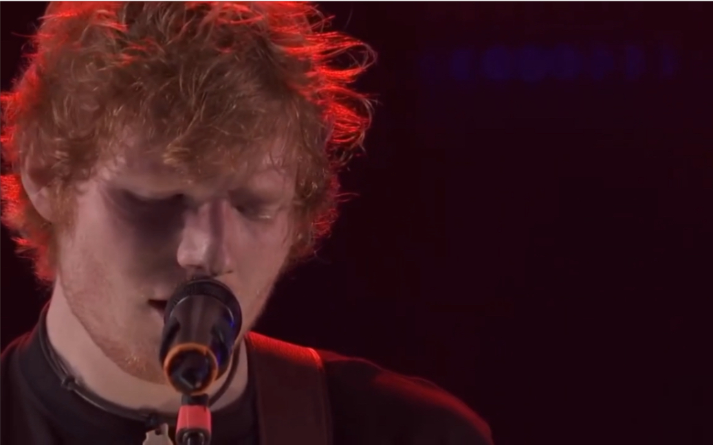 [图]Ed sheeran 观众现场完美和声 [Give me love]iTunes Festivals2012