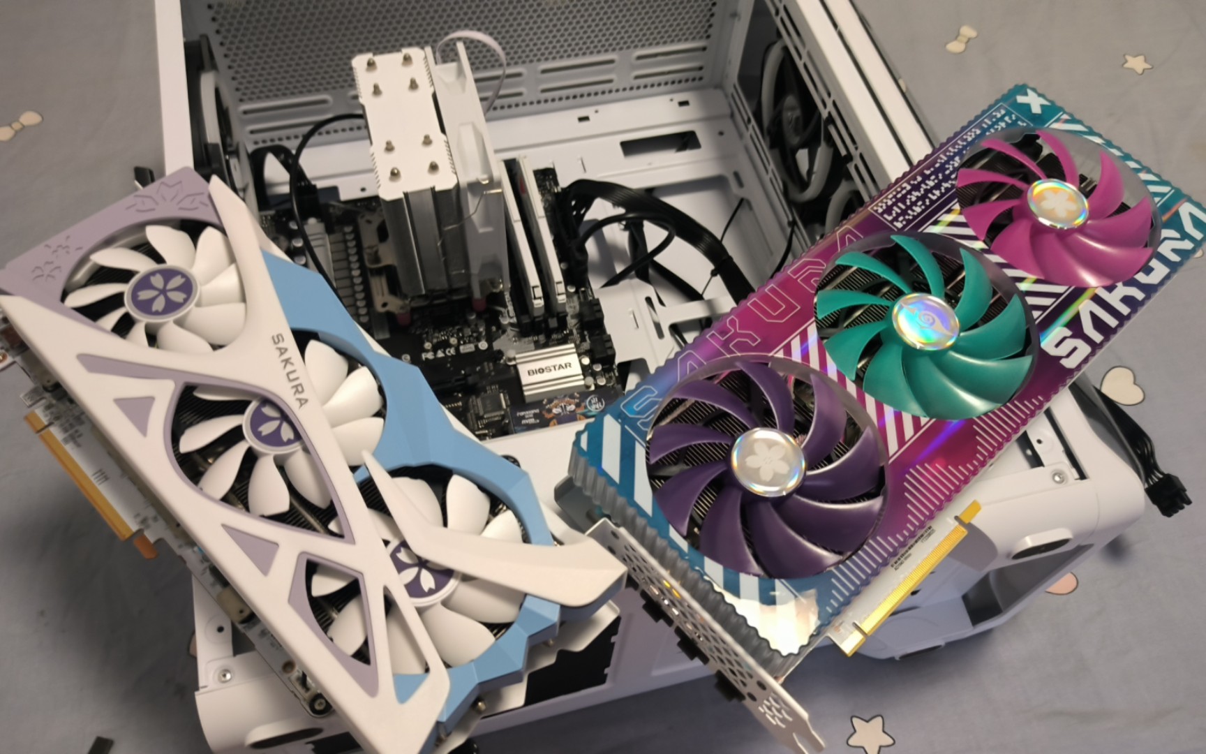 4070ti樱瞳水着开箱,上机,替换6800xt花嫁,看看新老婆