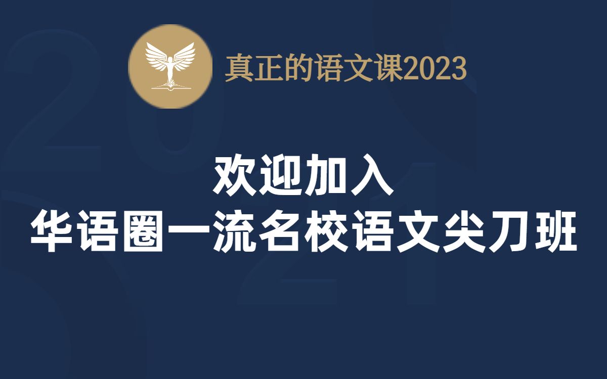 欢迎致辞2023真正的语文课哔哩哔哩bilibili