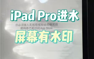 Download Video: ipadpro11寸屏幕进水，有水印更换背光解决！