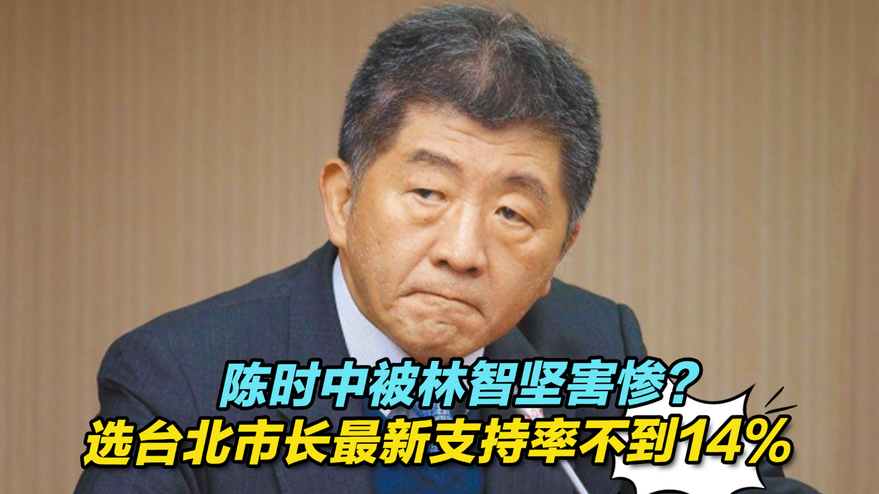 陈时中被林智坚害惨?选台北市长最新支持率不到14%哔哩哔哩bilibili