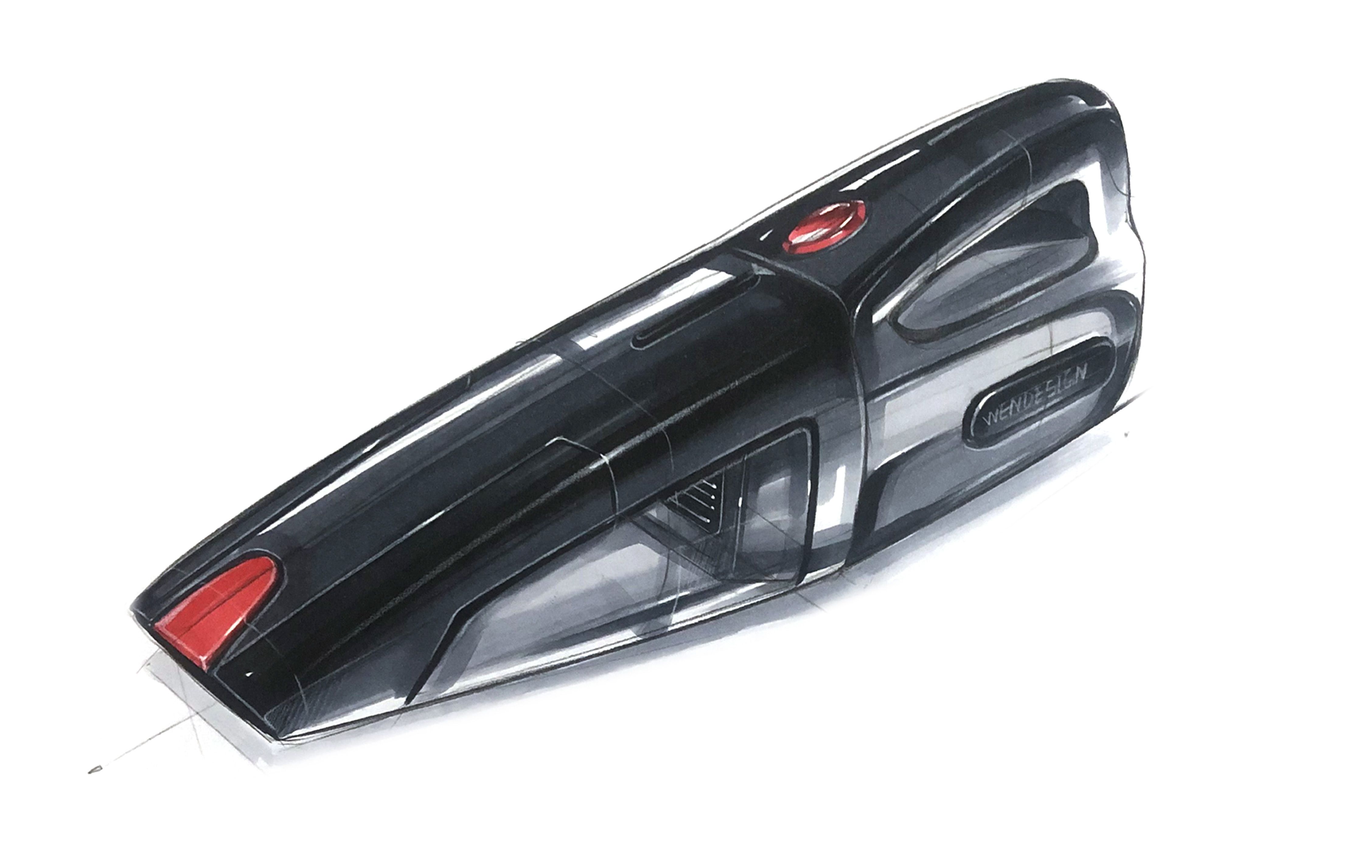 活动  #30天手绘挑战计划#——车载手持吸尘器马克笔上色