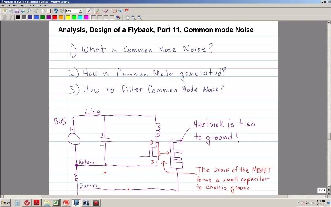 反激式开关电源分析和设计,共模噪声Part 11 Analysis, Design of a Flyback:Part 11 Common Mode Noise哔哩哔哩bilibili