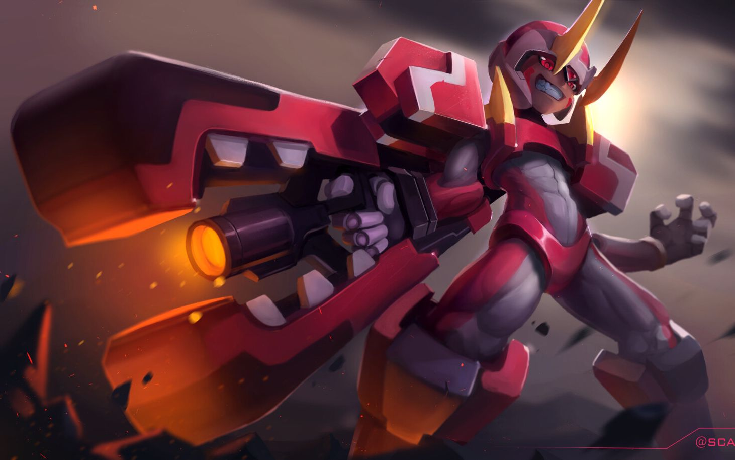 【洛克人zero2】法布尼尔武装型态 - rockman zero2 fighting fefnir