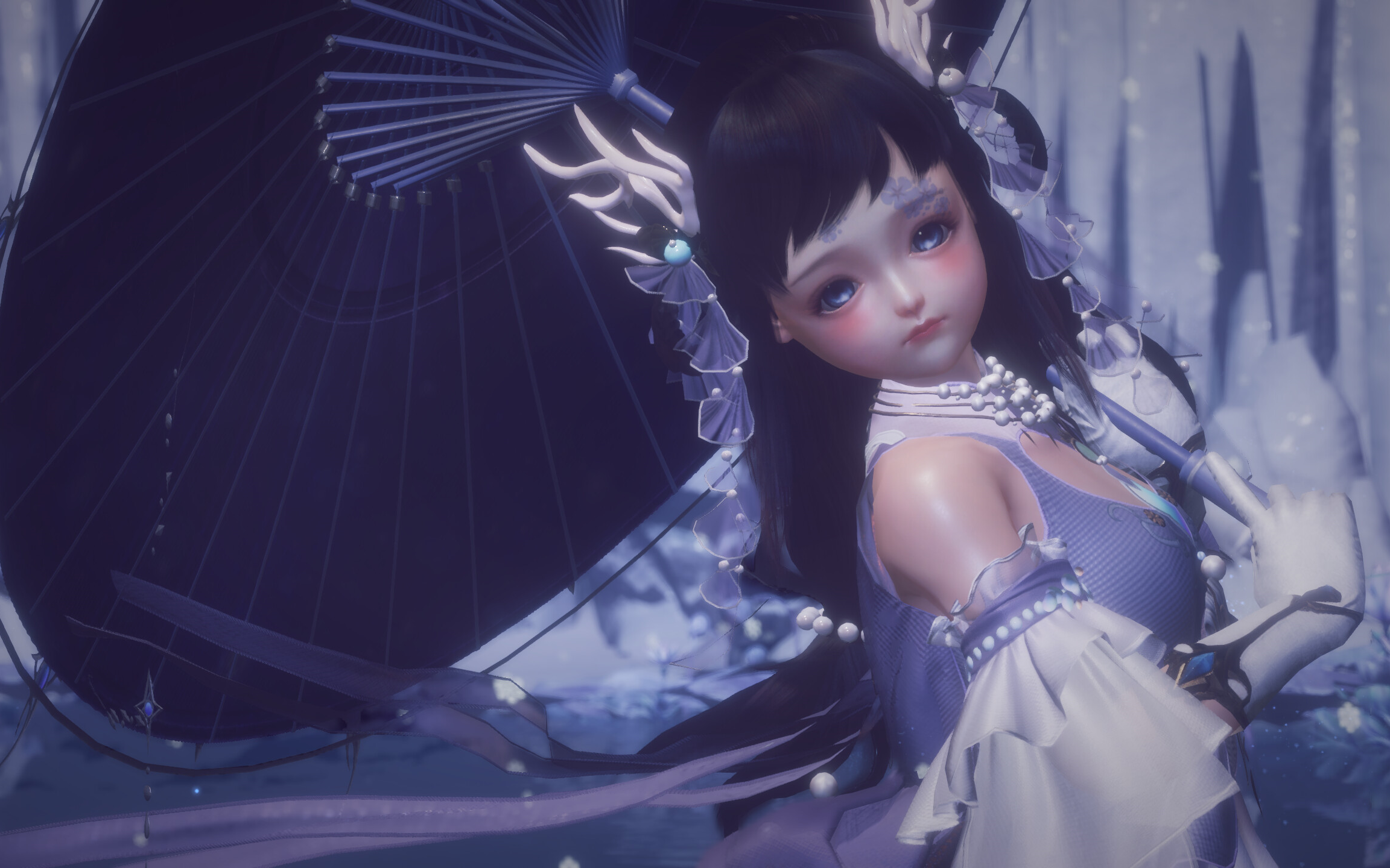 【剑网3·蓬莱】伞萝的雪夜梦之境·赠·卿九茶