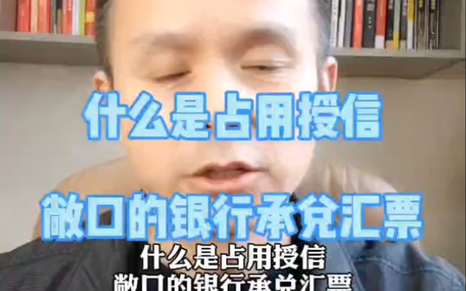 什么是占用授信敞口的银行承兑汇票?哔哩哔哩bilibili