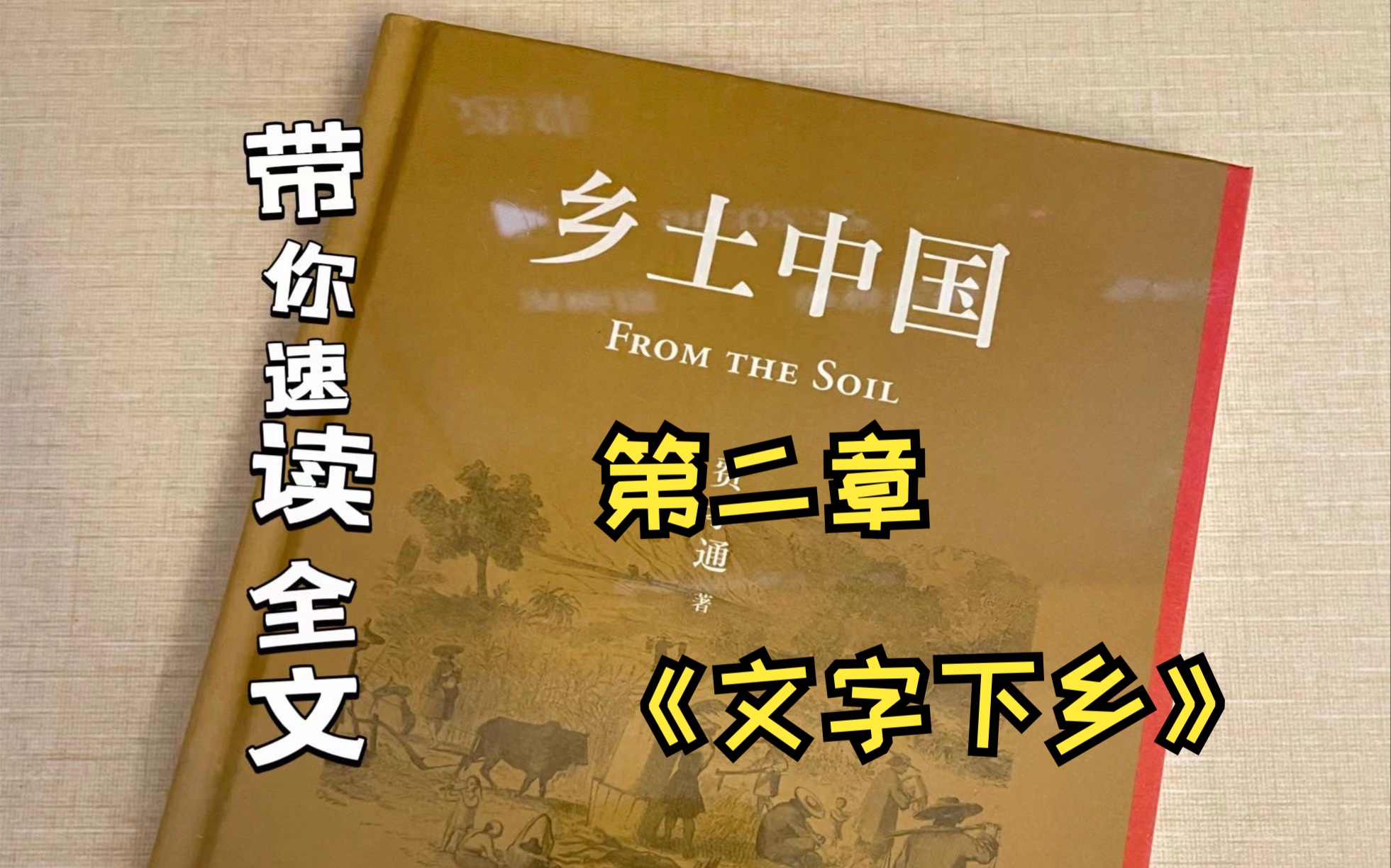 【高考整本书阅读】《乡土中国》速读|第二章《文字下乡》哔哩哔哩bilibili