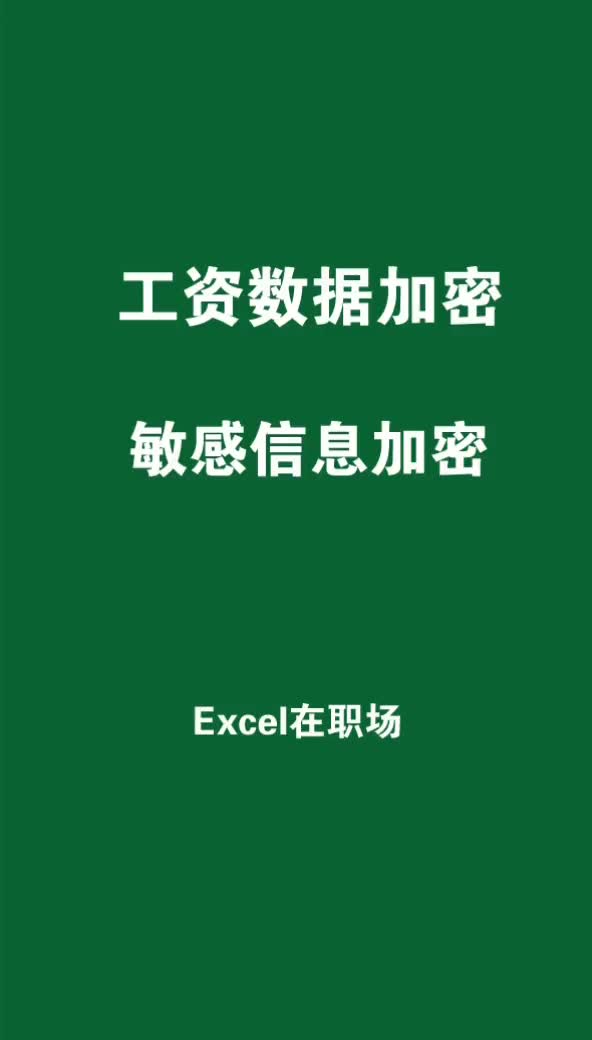 Excel给工资条加密,避免别人和你一起查询工资时候的尴尬.HR必备 excel技巧哔哩哔哩bilibili