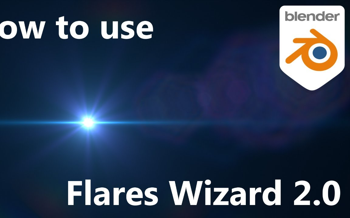 iBlender中文版插件 Flares Wizard +灯光光晕辉光资产 Blender 插件 教程哔哩哔哩bilibili