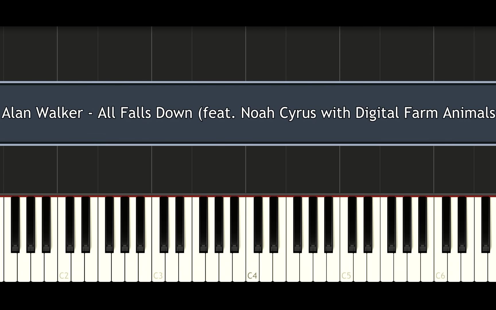 【钢琴教程/电音】 All Falls Down  Alan Walker 烤面筋BGM哔哩哔哩bilibili