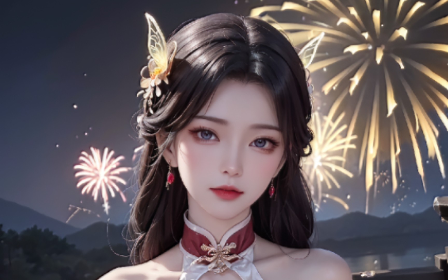 [国漫壁纸]57期 云曦-浪漫烟花