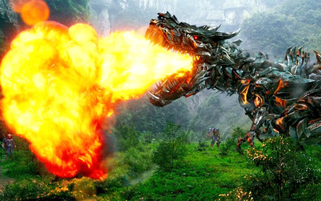 6500万年前的机械恐龙复活,浑身钢铁坚不可摧,喷火团灭外星人!