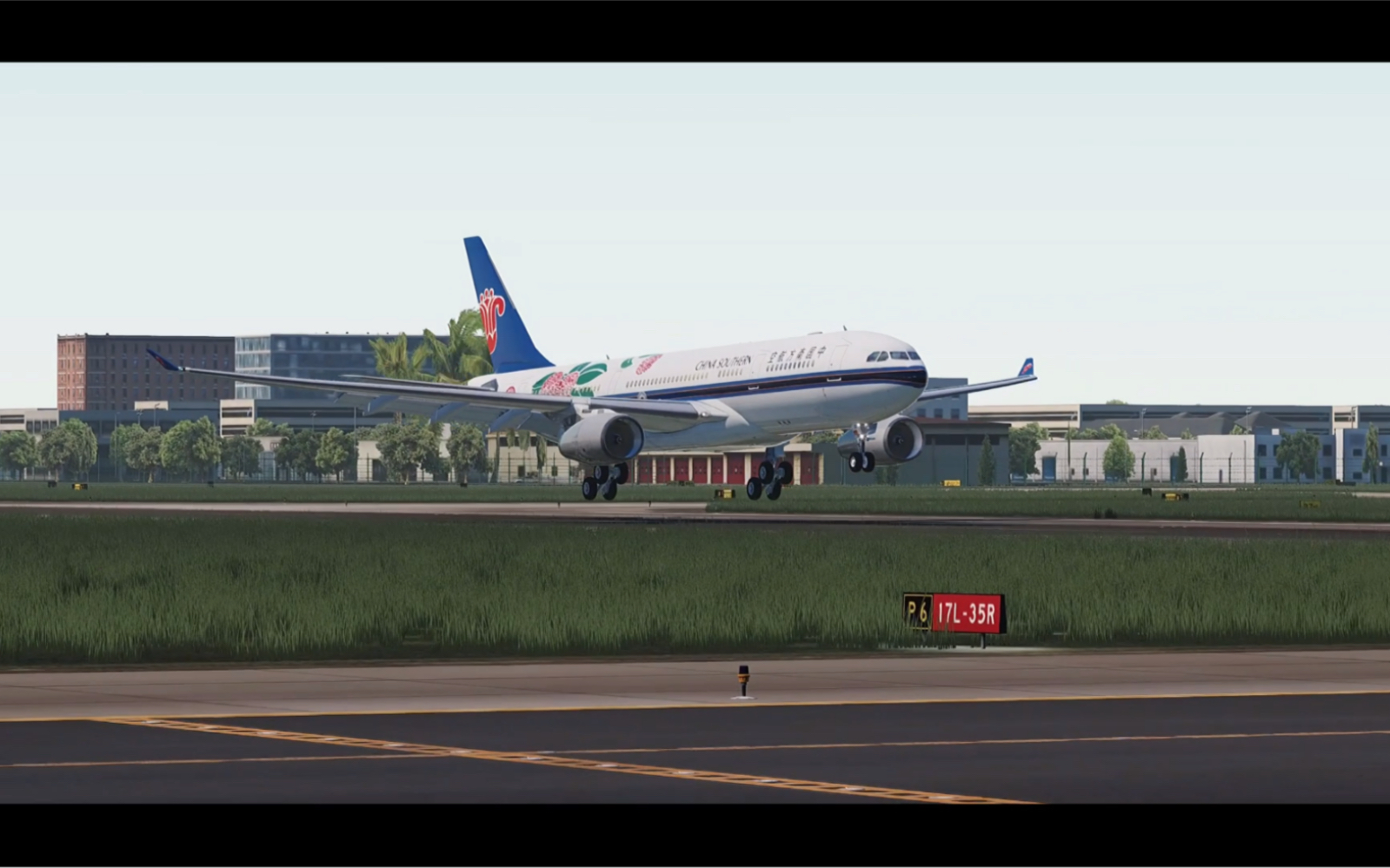 x-plane11-第56期:a332南航荔枝号95降落上海浦东0215.