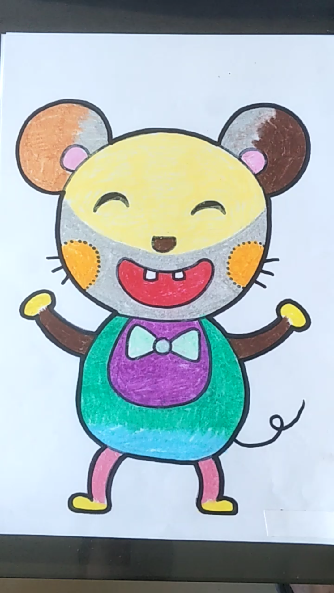 爱变的小老鼠儿童画图片