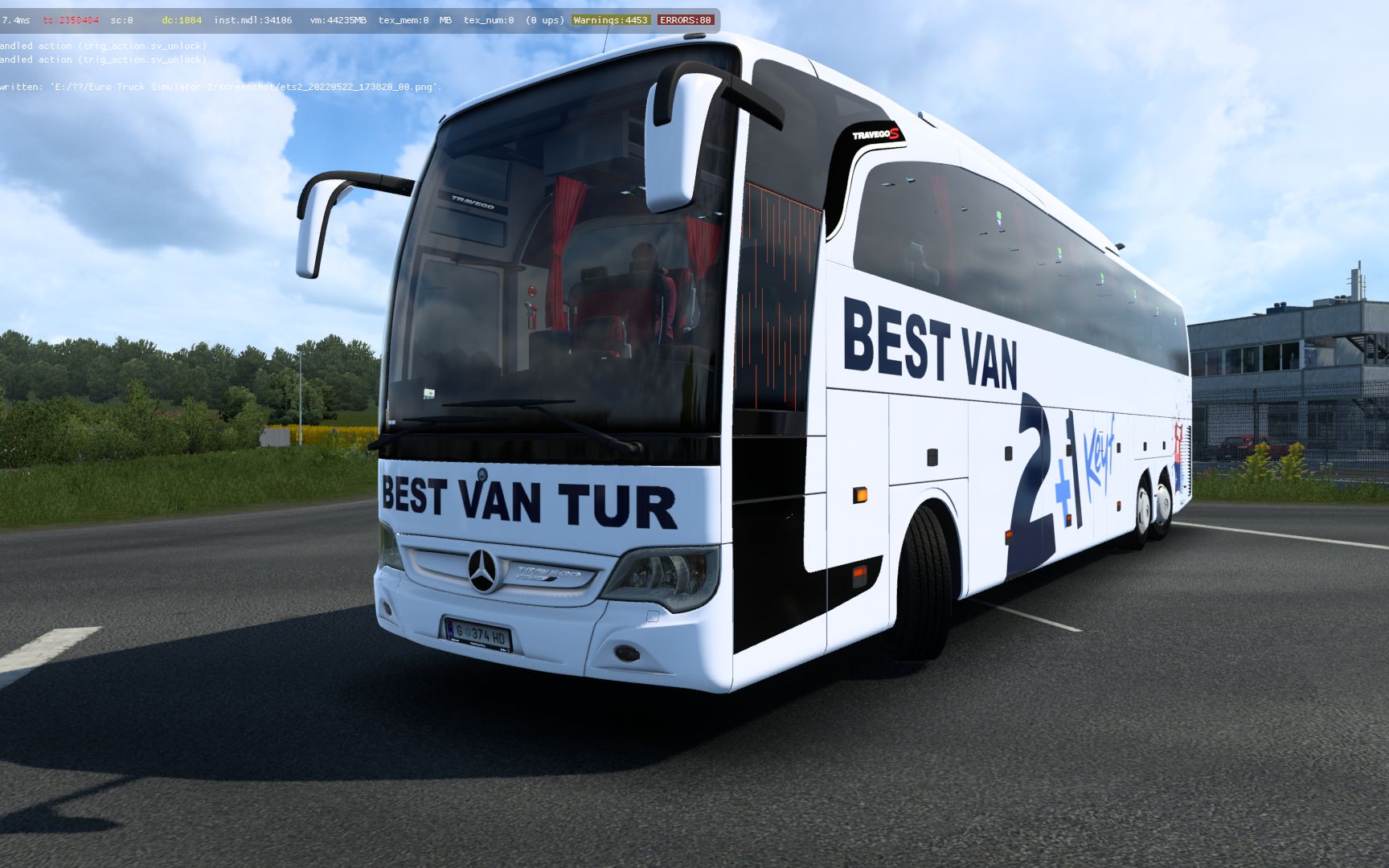 欧卡2mod:奔驰travego se-17shd v1.44