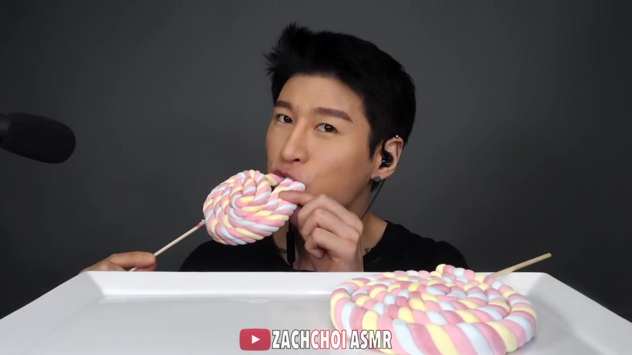 zach choi 大口吃播  棉花糖