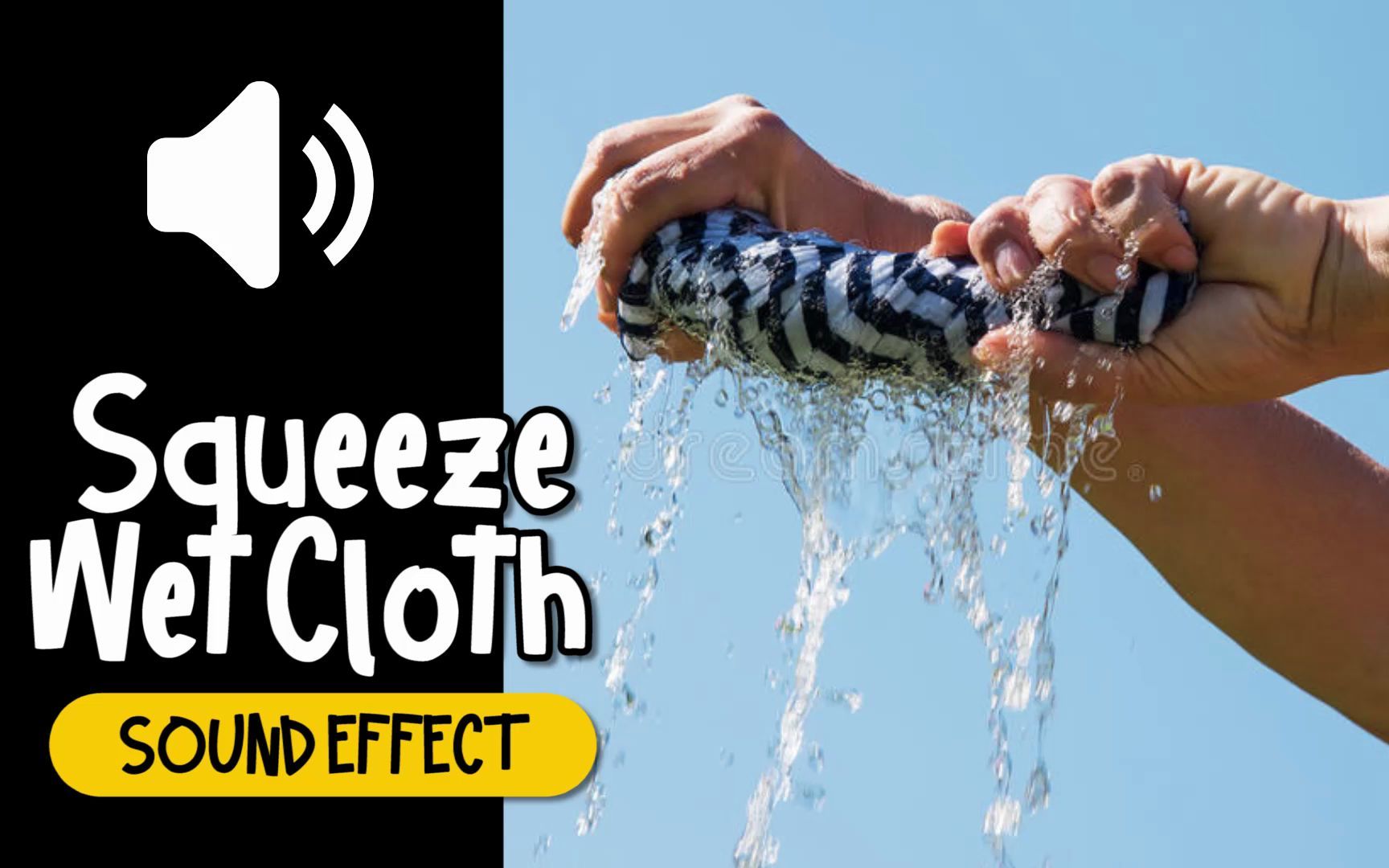 拧干湿布水液体音效hq