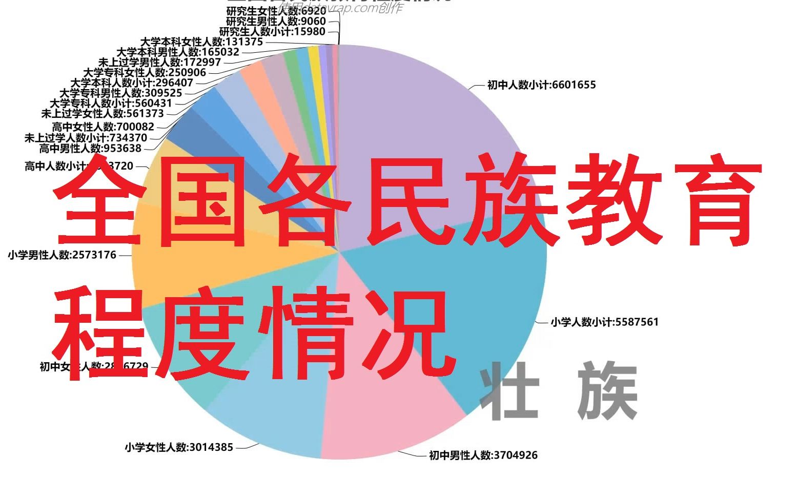 全国各民族教育程度情况数据可视化哔哩哔哩bilibili