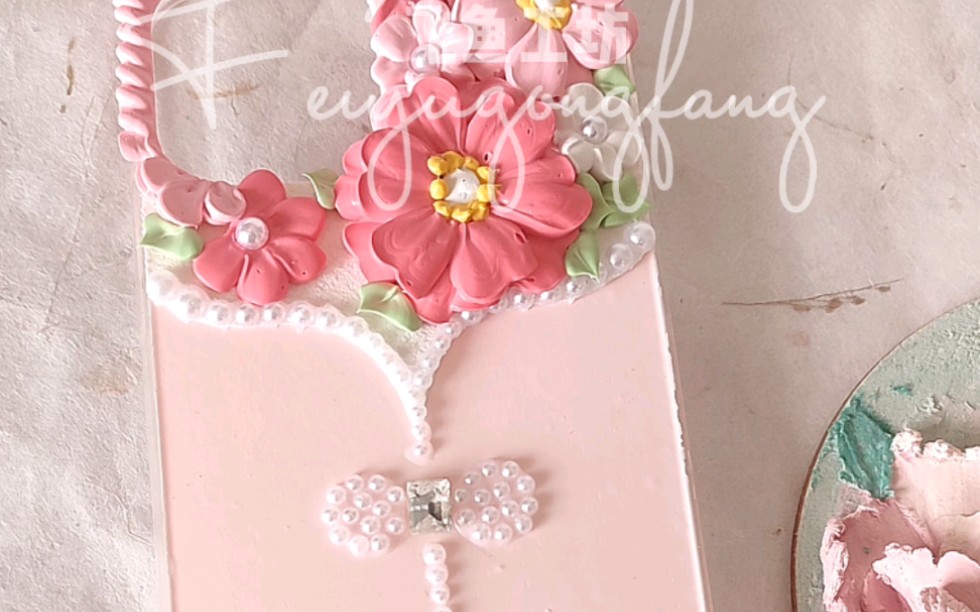 花样奶油胶手机壳