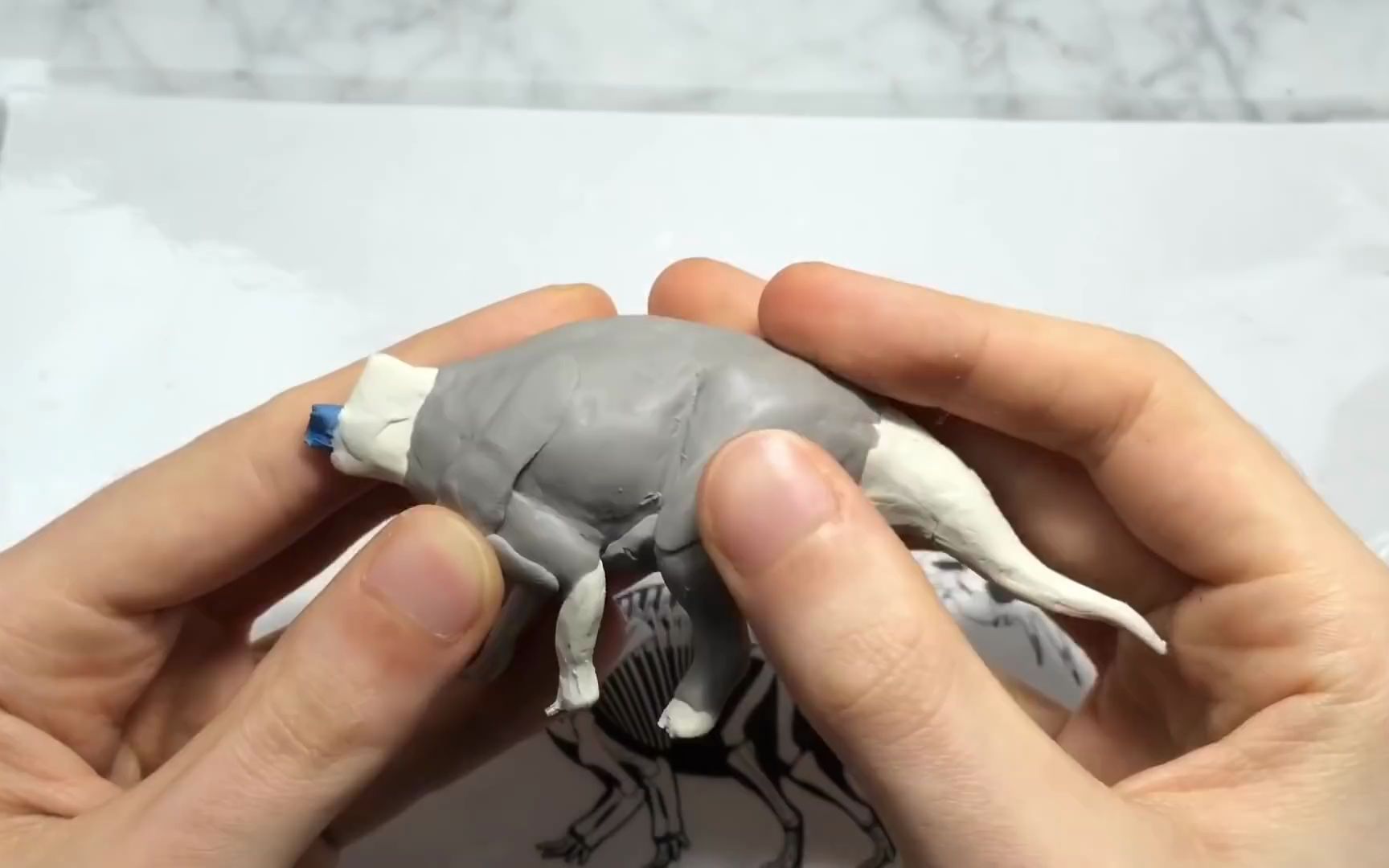 【粘土制作】雕刻戟龙