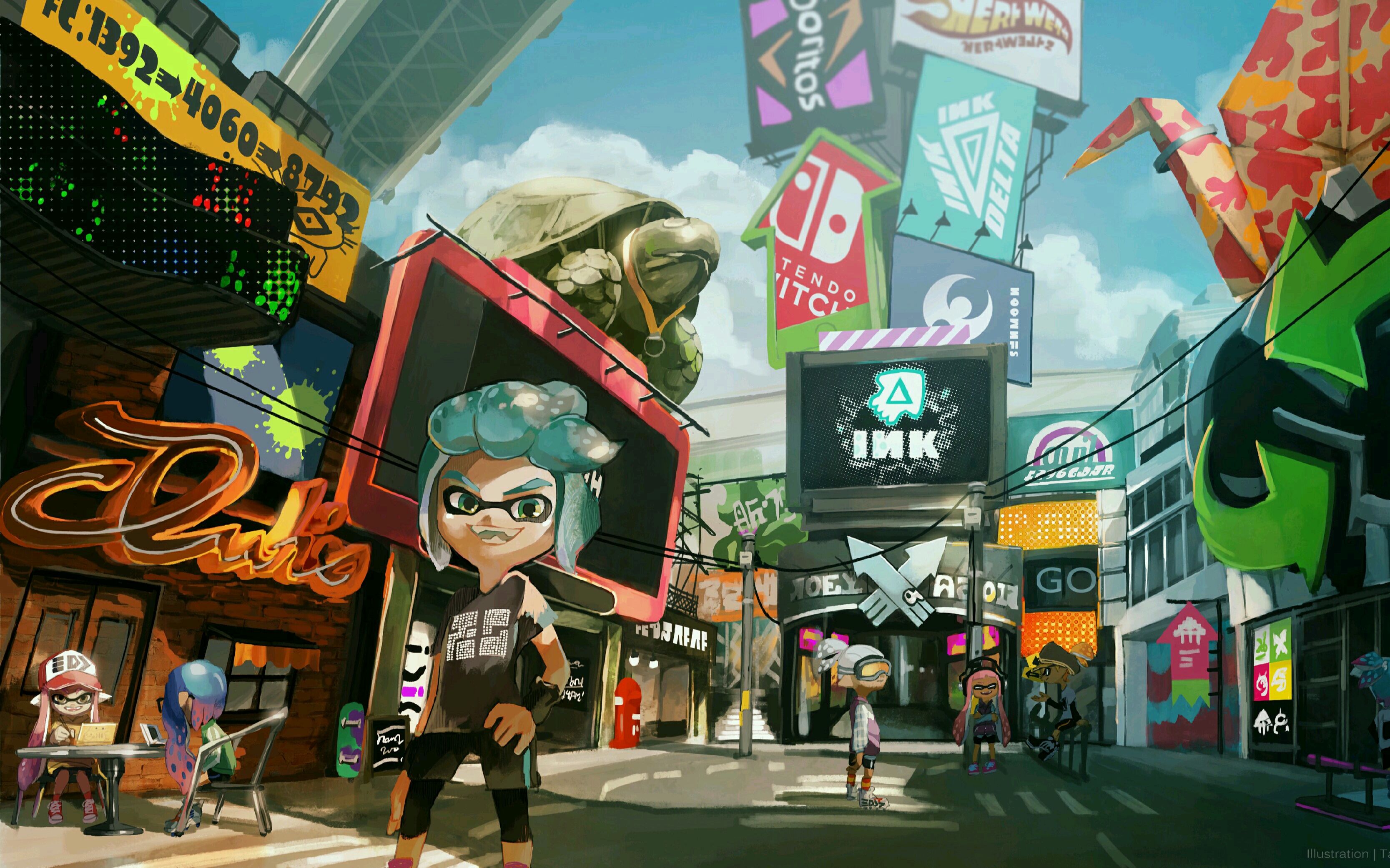 ns【splatoon2】直播录像观赏性play(西瓜冷面)#2