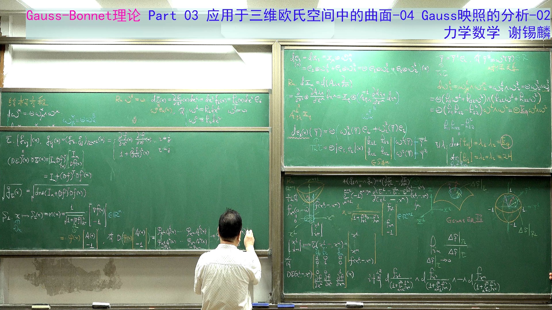 GaussBonnet理论 Part 03 应用于三维欧氏空间中的曲面04 Gauss映照的分析02哔哩哔哩bilibili