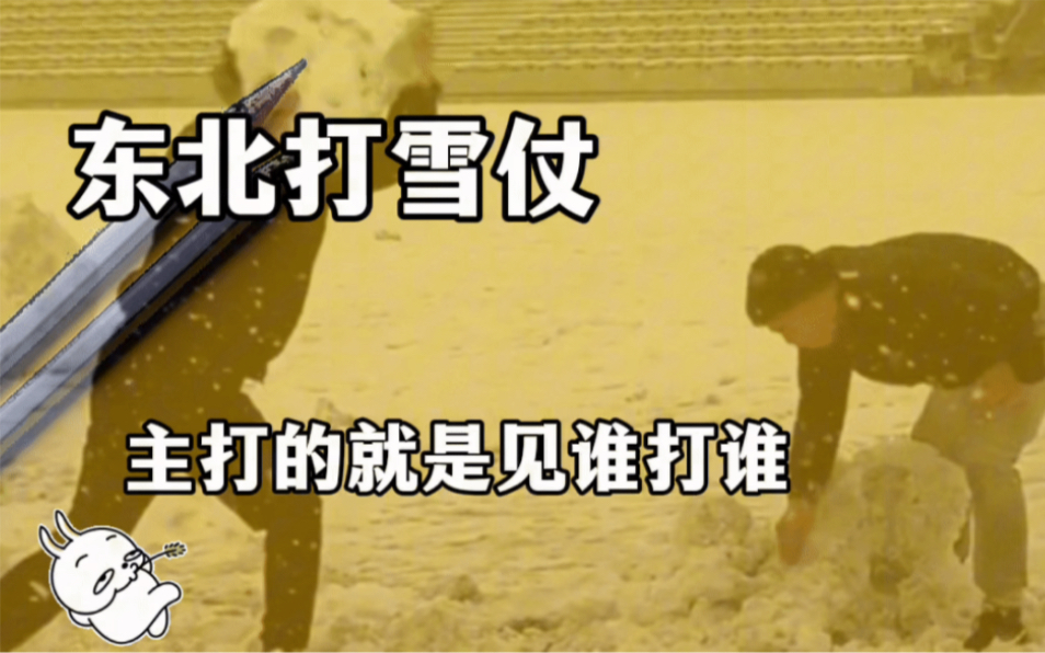 [图]东北打雪仗，主打的就是见谁打谁