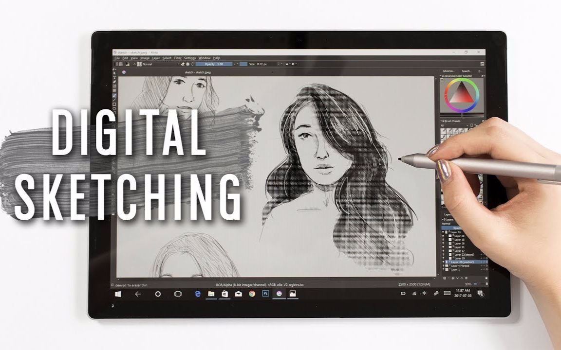 【amandarachlee】电子素描 | 素描课 ep. 8