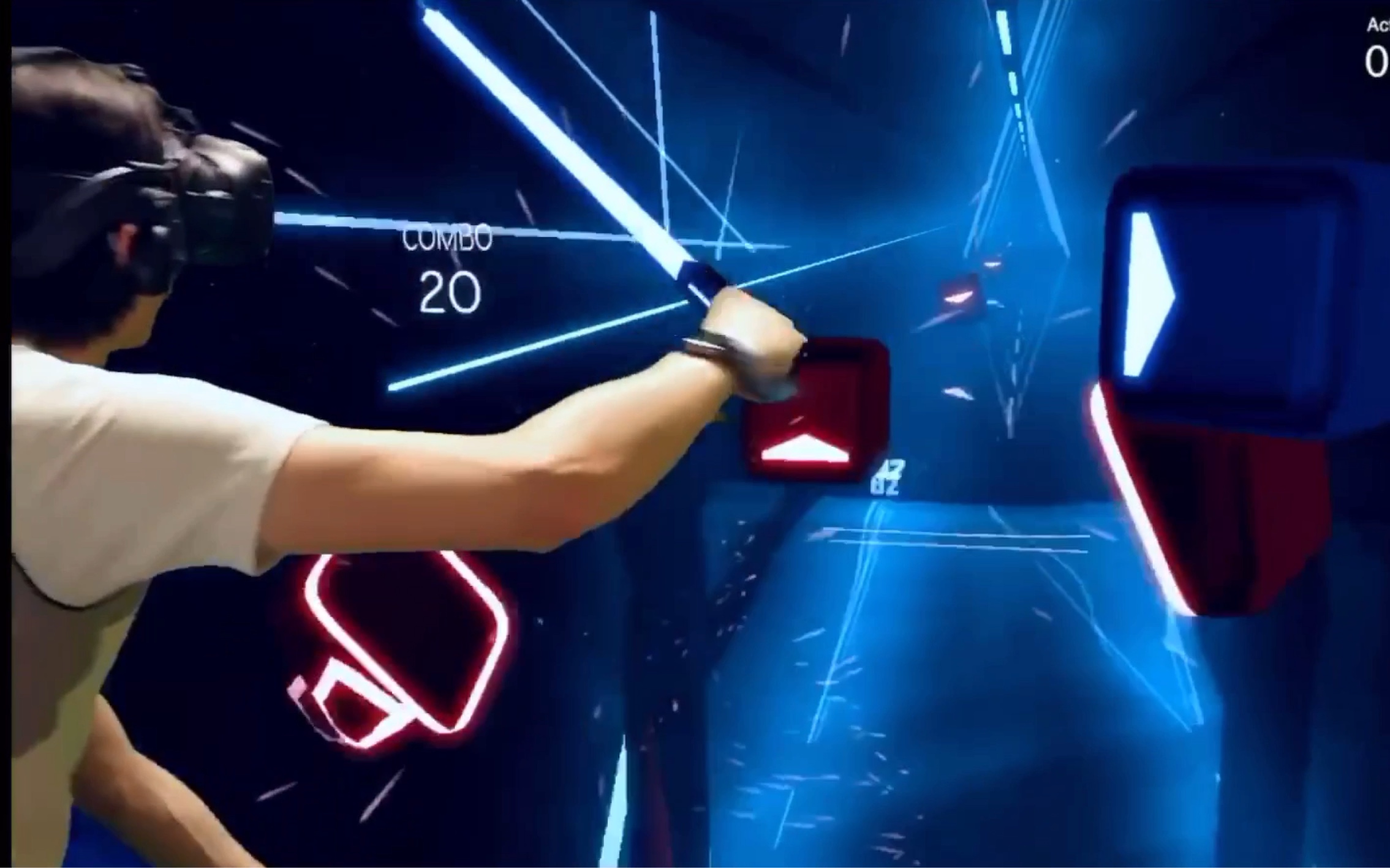 最酷vr音乐游戏beatsaber初体验