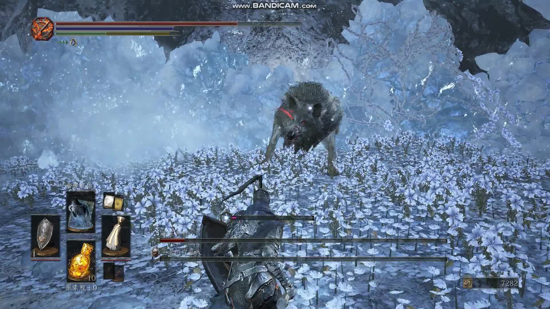 【最强小boss】黑暗之魂3:绘画世界的狼人双击.
