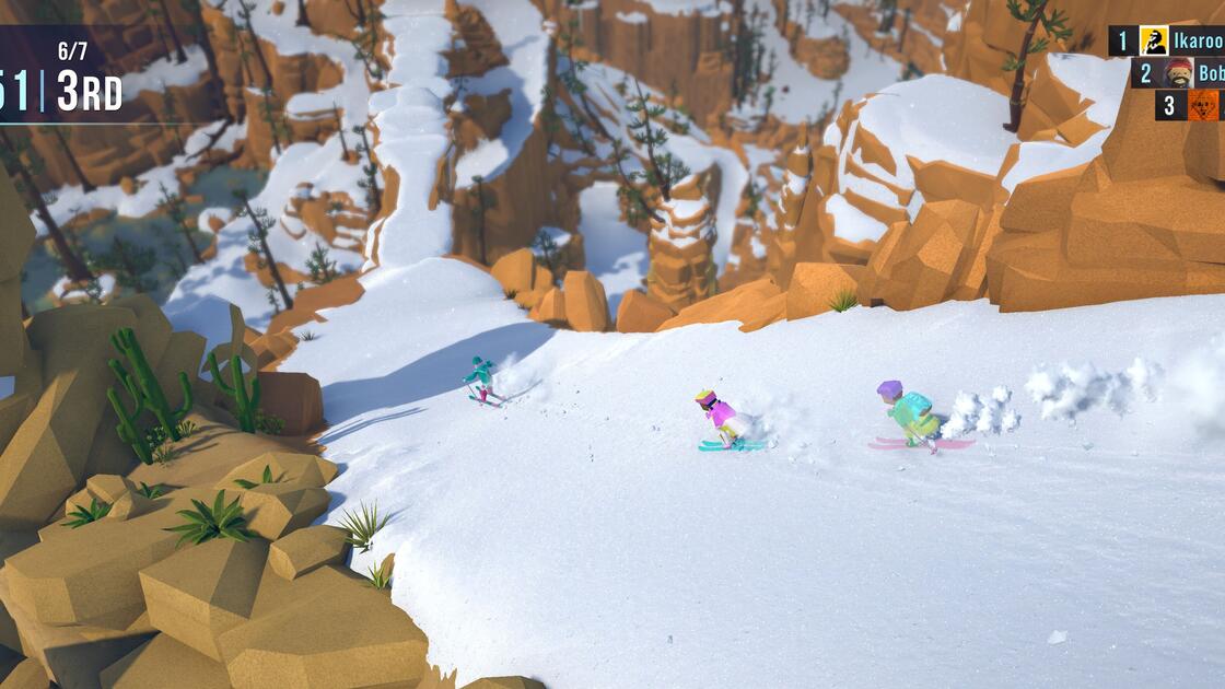 Snow Rider 3 【Lonely Mountains - Snow Riders】孤山速降续作雪地骑士100%——01蓝色雪道_哔哩哔哩bilibili